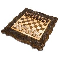  Шахматы + нарды резные «Корона» 50, Haleyan  Артикул: kh119 