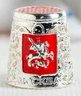 Напёрсток сувенирный «Москва», под серебро арт. 7923411