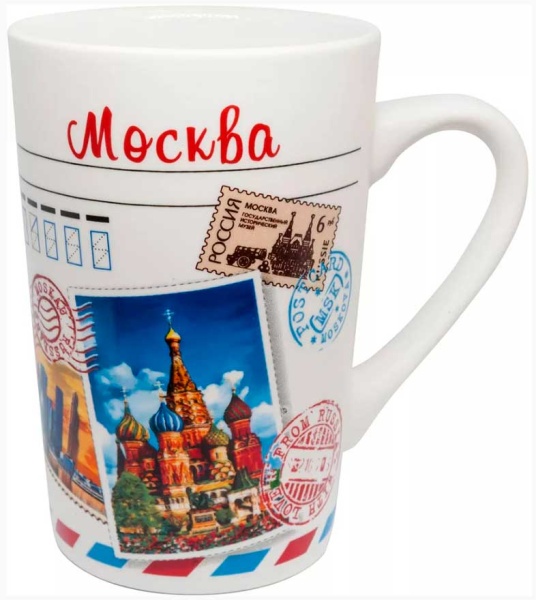 Кружка сувенирная "Москва марки" 350 мл. арт. 7844328