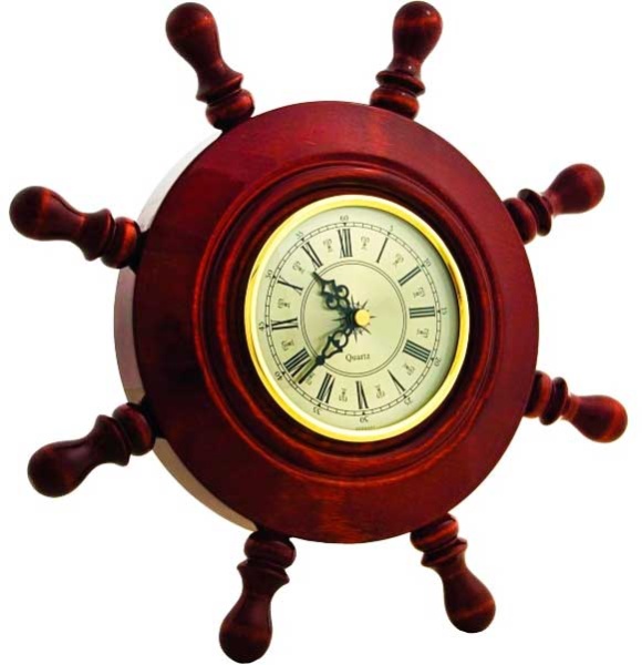 Часы Штурвал сувенирный, часы (8 ручек) арт. ШЧСТ-С03 купить