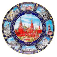  Тарелка сувенирная Москва 20х20см арт. 187543 магазин сувениров Наши подарки