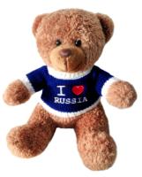 картинка Игрушка мягкая 20 см "Мишка-I LOVE RUSSIA арт. MIM0200RUS0B  подарок 
