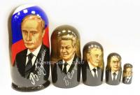  Матрешка Путин президент 18см 5 мест арт. 987493  Наши подарки