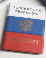  Обложка для паспорта, герб, Триколор арт. 4450849 магазин сувениров Наши подарки
