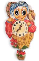 картинка Часы настенные с маятником и глазами Баба-Яга арт. 5768633 