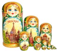  Матрешка "Москва" 27 см. 10 мест арт. 1652221  Наши подарки
