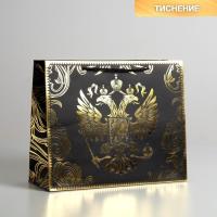 Пакет подарочный «Gold Russia», 32 × 26 × 12 см. 5746322