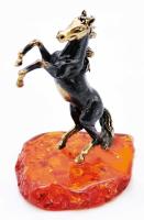 Фигурка "Лошадь спирит" (Янтарь, латунь) 5х4 см. арт. 10231594 магазин сувениров Наши подарки
