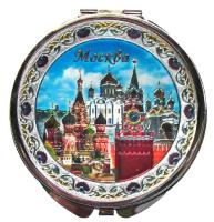  Зеркало "Москва" с фольгированной вставкой, диаметр 7 см арт. 89967655 магазин сувениров Наши подарки