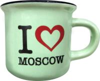  Мини-кружка Москва "I love Moscow" арт 987333 магазин сувениров Наши подарки