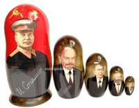  Матрешка "Сталин" 18 см. 5 мест арт. 96656  Наши подарки