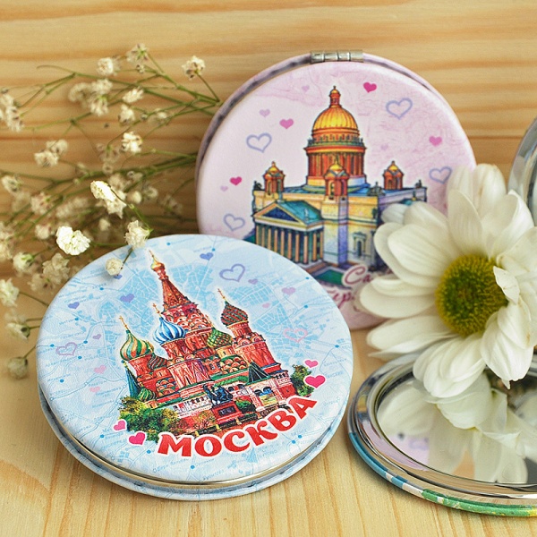 Зеркало мягкое Москва, диаметр 7 см арт. 99897760