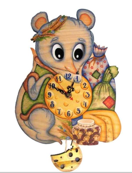 картинка Настенные часы Мышка Ходики 