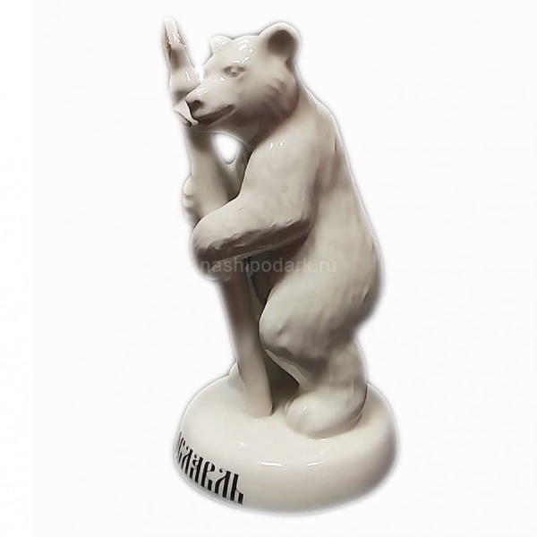 Майолика фигура "Медведь стрелец из Ярославля мал." 12х6.5см арт. 1118206 