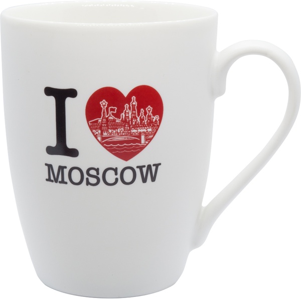 Кружка матовая "Я люблю Москву" 350 арт 8753440