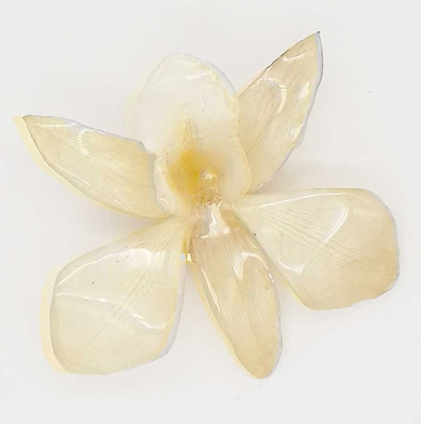 Цветок орхидея в ювелирной смоле 9х8 см. арт. 523567 