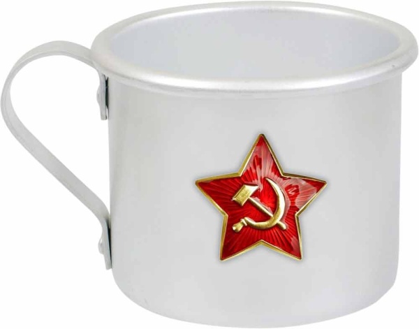 Кружка алюминиевая со звездой СССР 0,5 л