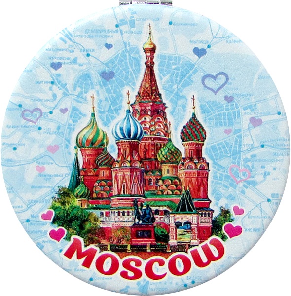 Зеркало мягкое Москва, диаметр 7 см арт. 99897760