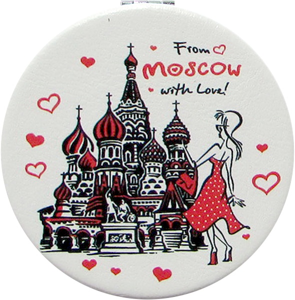 Зеркало мягкое Москва, диаметр 7 см арт. 898644