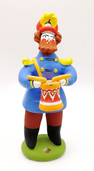 картинка Дымковская игрушка "Офицер"  15см арт. 816522 магазин подарков